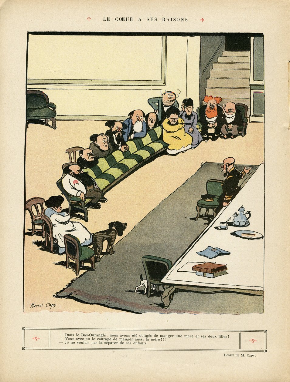 Illustration von Marcel Capy (1865-1941) in Le Rire von Marcel Amable O.L. Capy