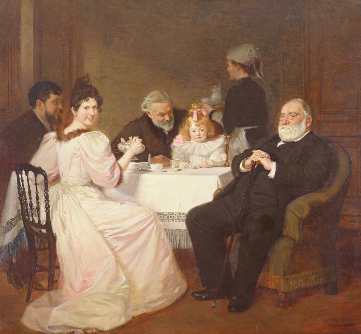 Familientreffen im Haus von Madame Adolphe Brisson, 1893 von Marcel Andre Baschet