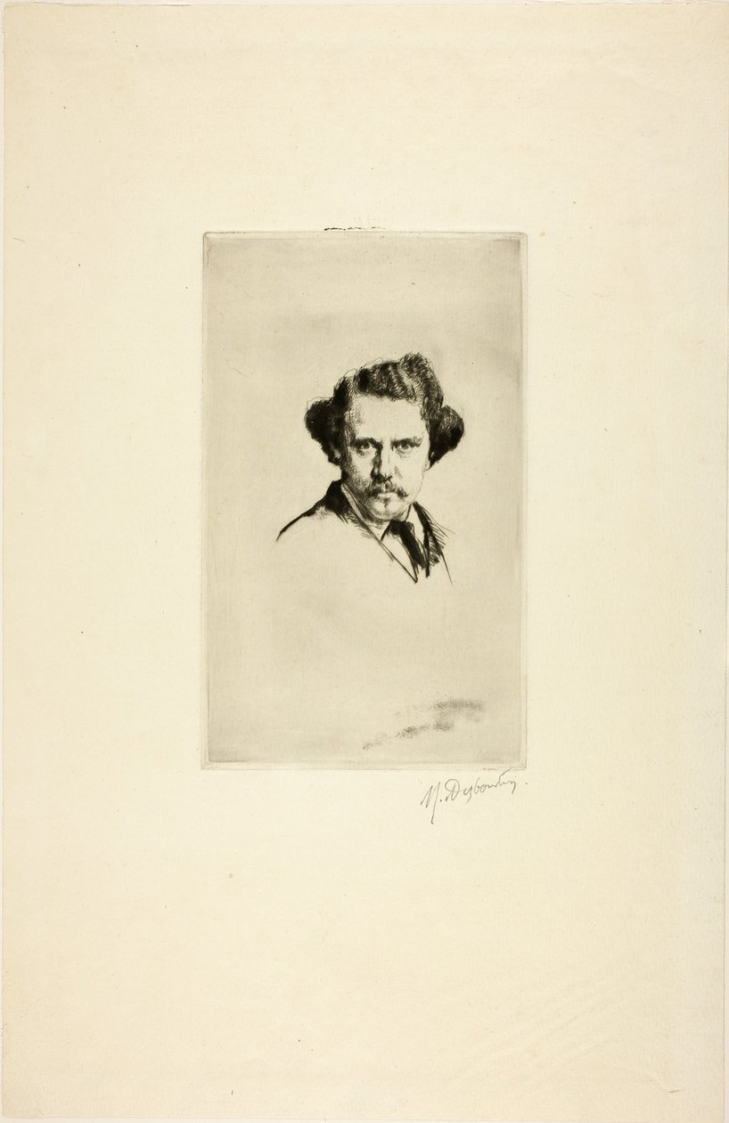 Porträt von Alfred Cadart, 1875 von Marcellin Gilbert Desboutin