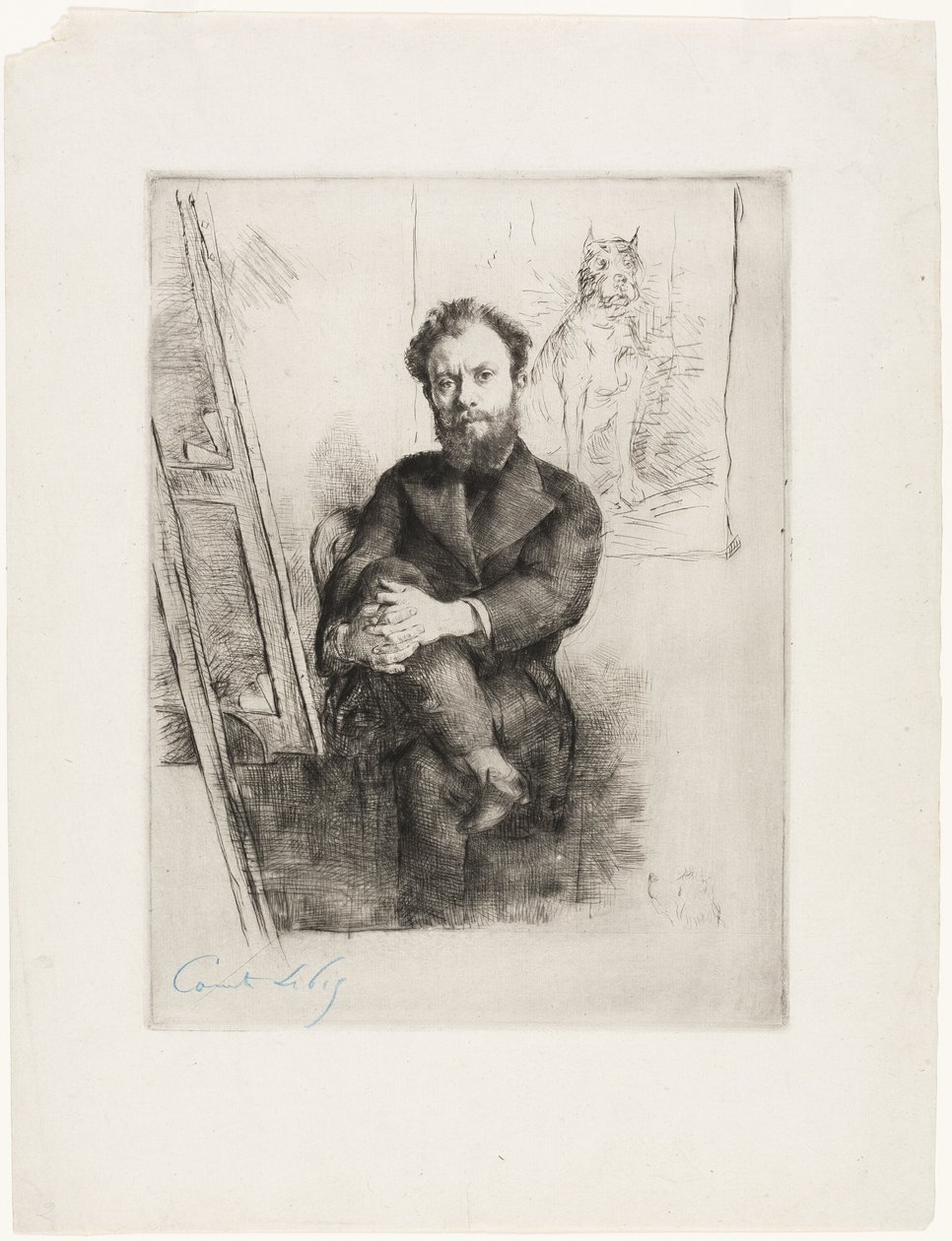 Porträt von Vicomte Ludovic Napoléon Lepic von Marcellin Gilbert Desboutin