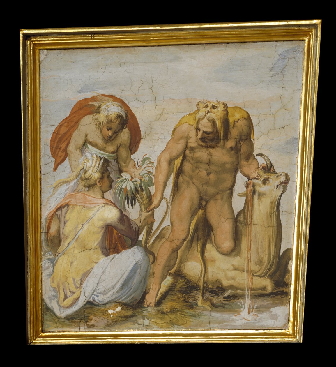 Herkules tötet den Stier von Kreta von Marco Marchetti from Faenza