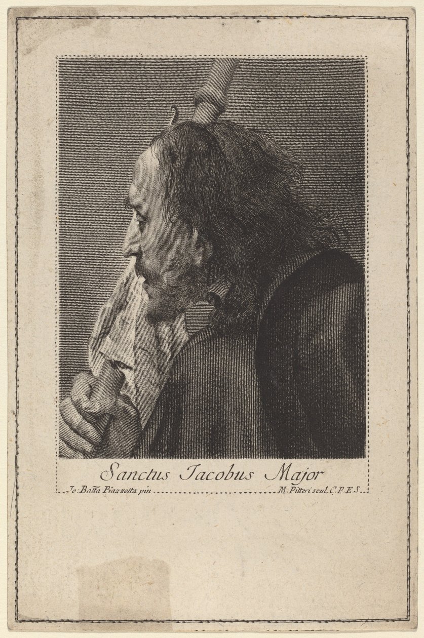 Der heilige Jakobus der Ältere von Marco Alvise Pitteri after Giovanni Battista Piazzetta