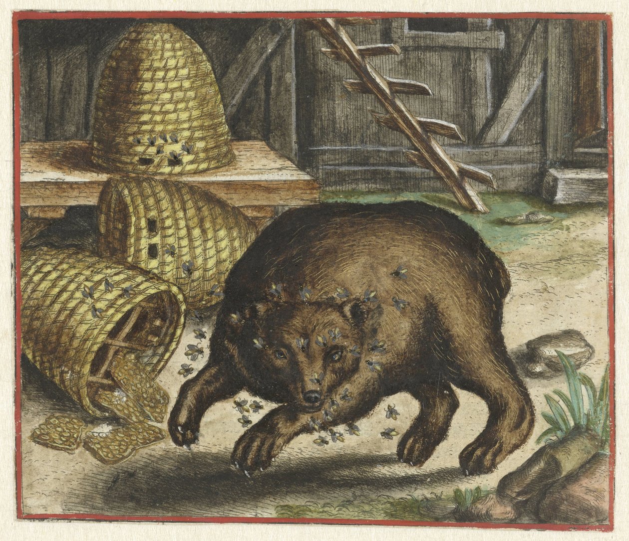Fabel vom Bären und den Bienen von Marcus Gheeraerts (I)