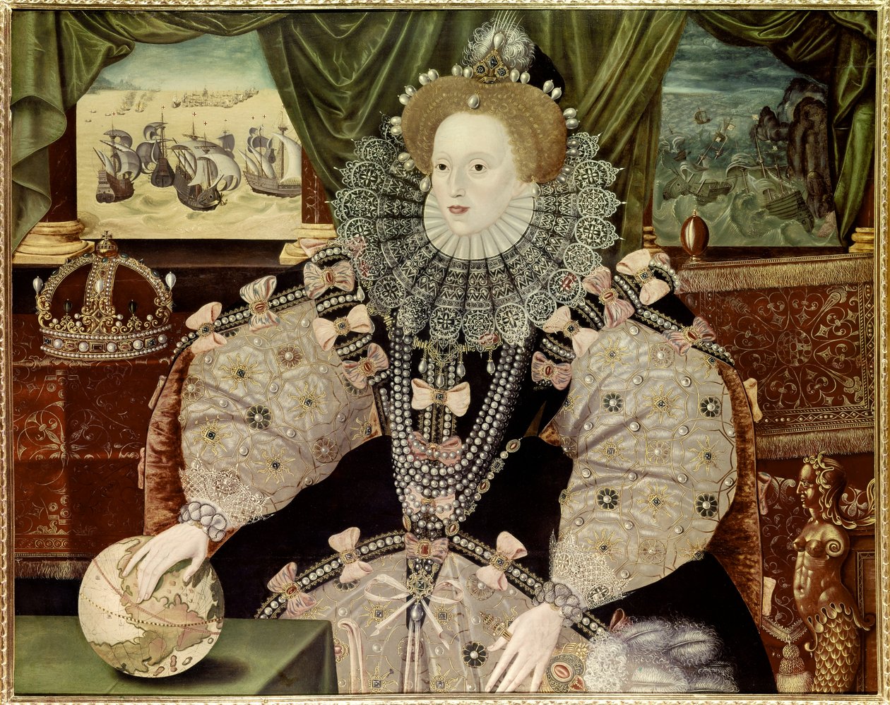 Porträt von Königin Elisabeth I. von England, bekannt als das Armada-Porträt, ca. 1588 von Marcus Gheeraerts
