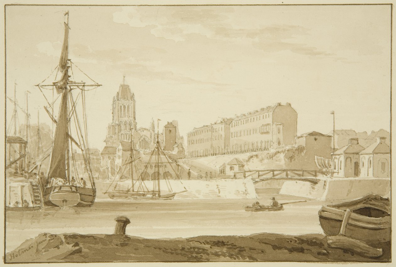 Redcliffe Church und Redcliffe Parade von den Sea Banks, zeigt die Prince Street Bridge Mauthäuser von Marcus H. Homes