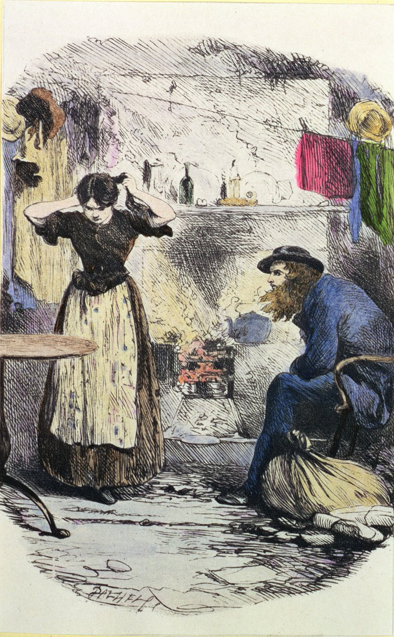 Pleasant Riderhood und John Harmon, Illustration aus 