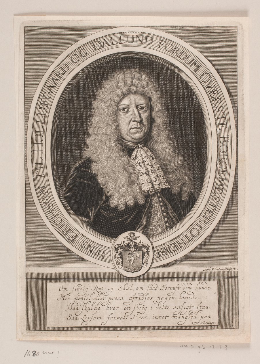 Stehender Wolf, dreiviertel nach rechts gewandt von Marcus de Bye