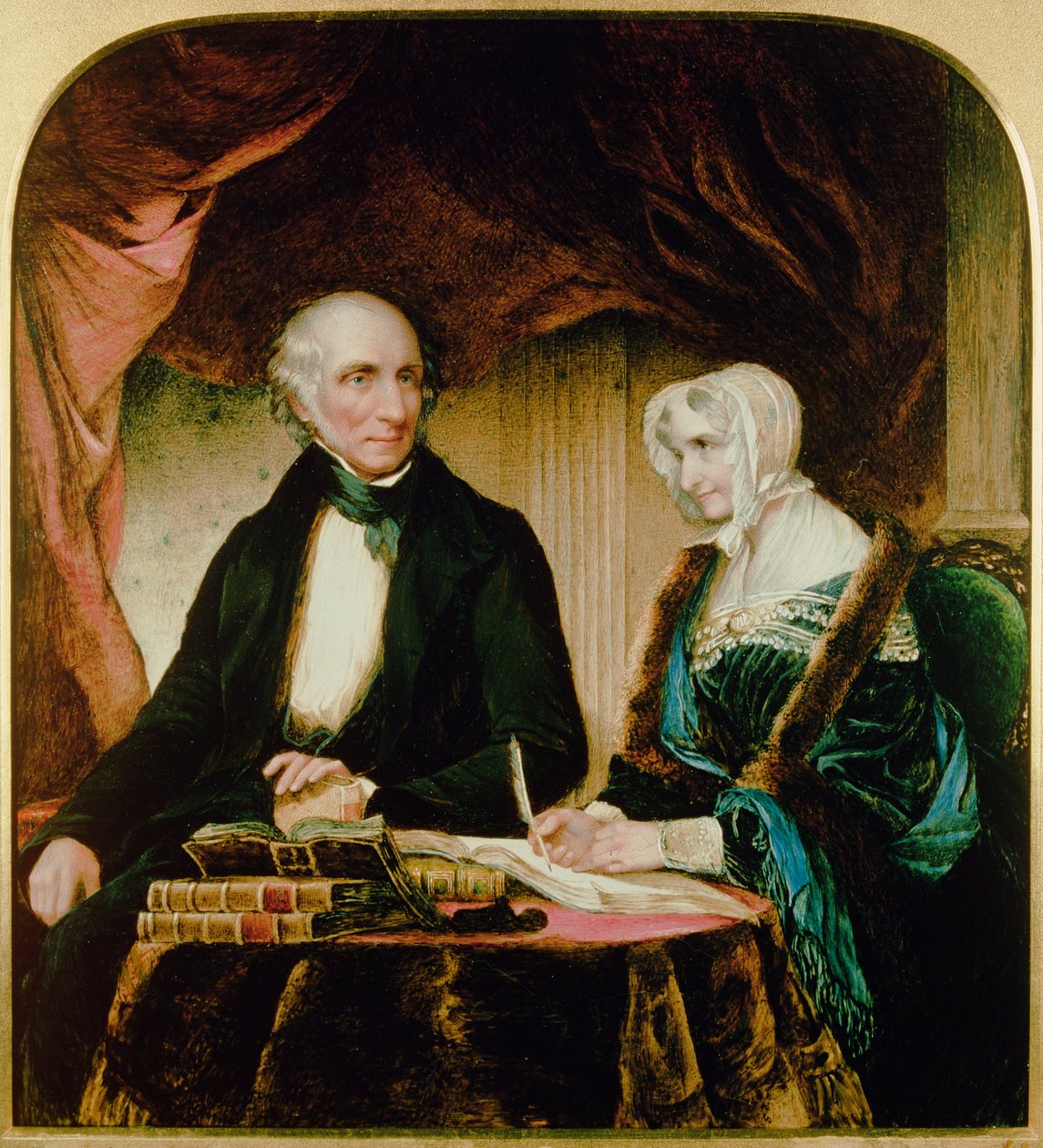 Porträt von William und Mary Wordsworth, 1839 von Margaret Gillies