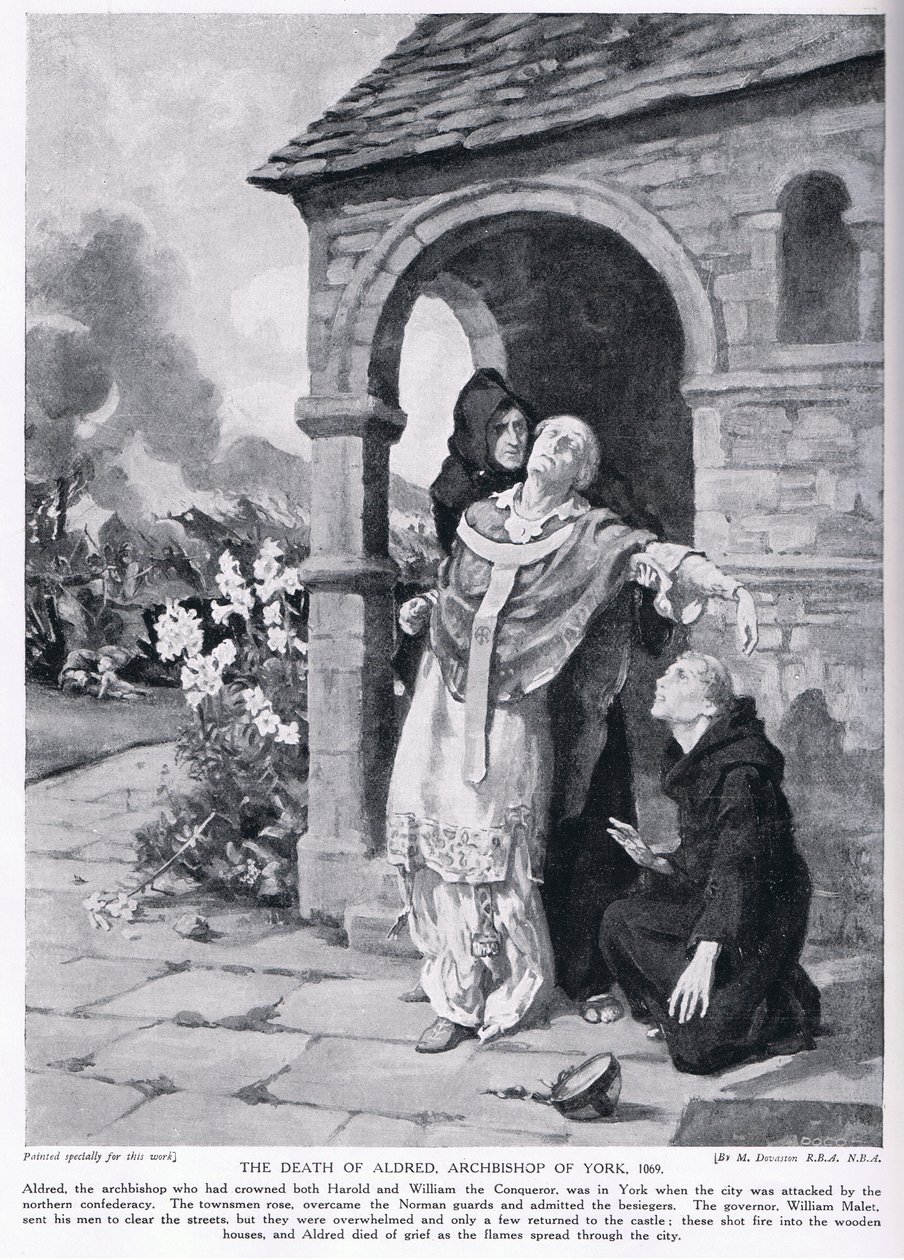 Der Tod von Aldred, Erzbischof von York AD1069 von Margaret Dovaston