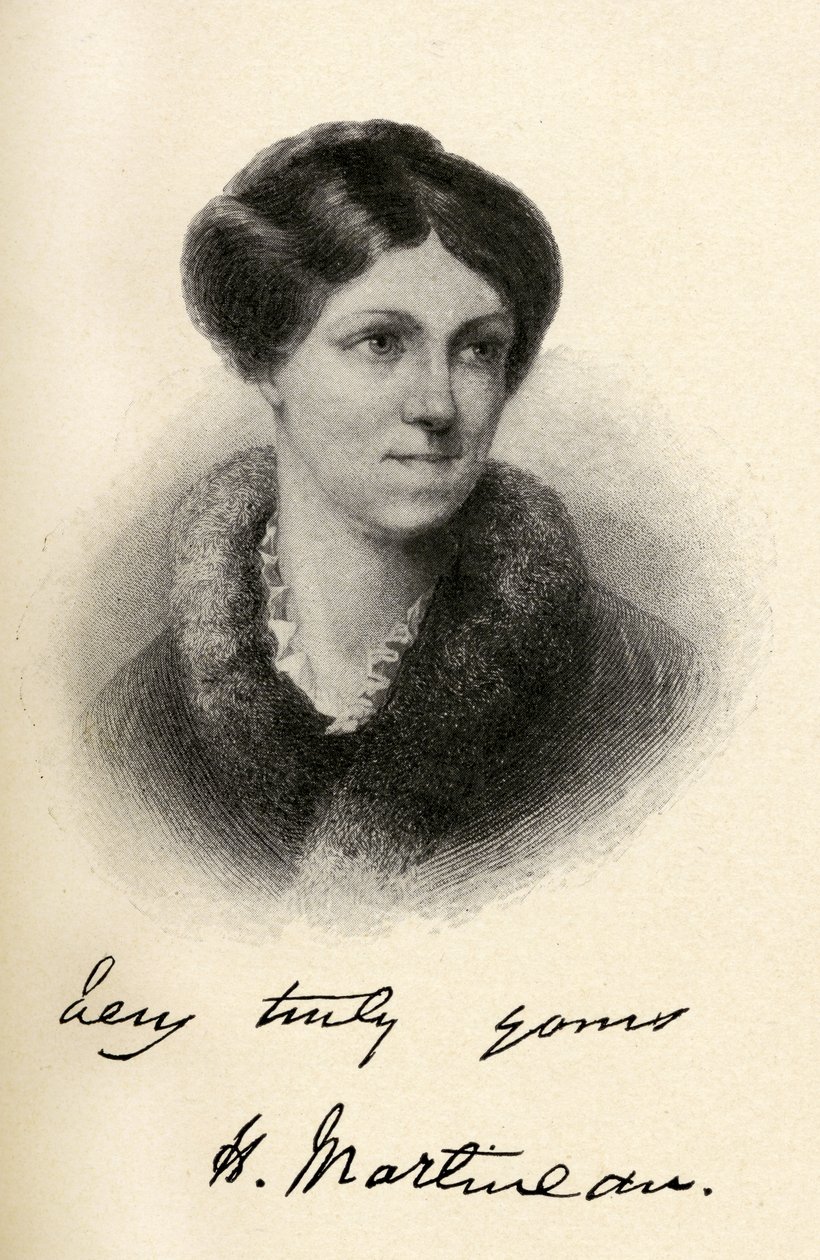 Harriet Martineau (1802-1876) Illustration aus 