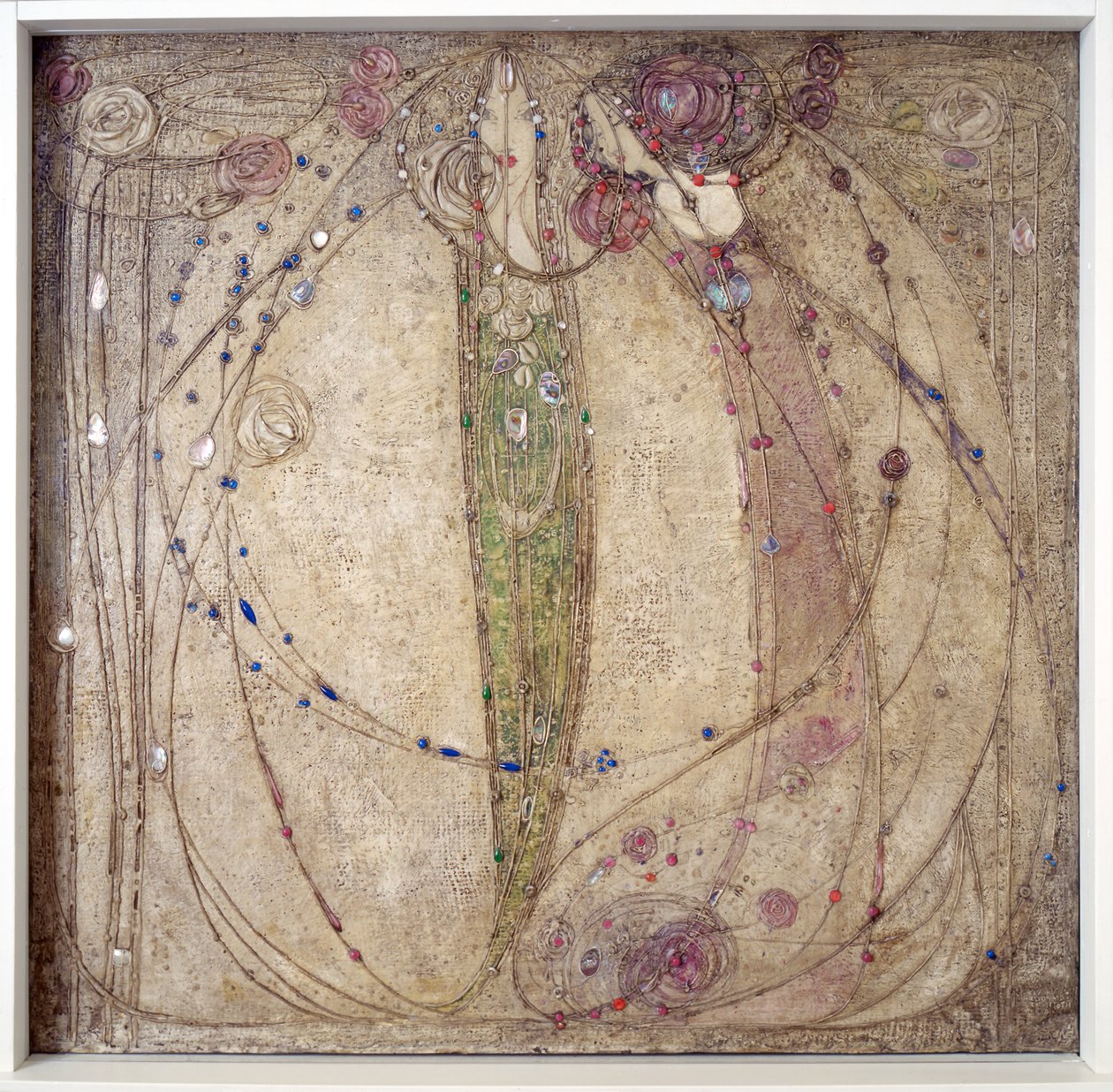 Die weiße Rose und die rote Rose von Margaret MacDonald Mackintosh