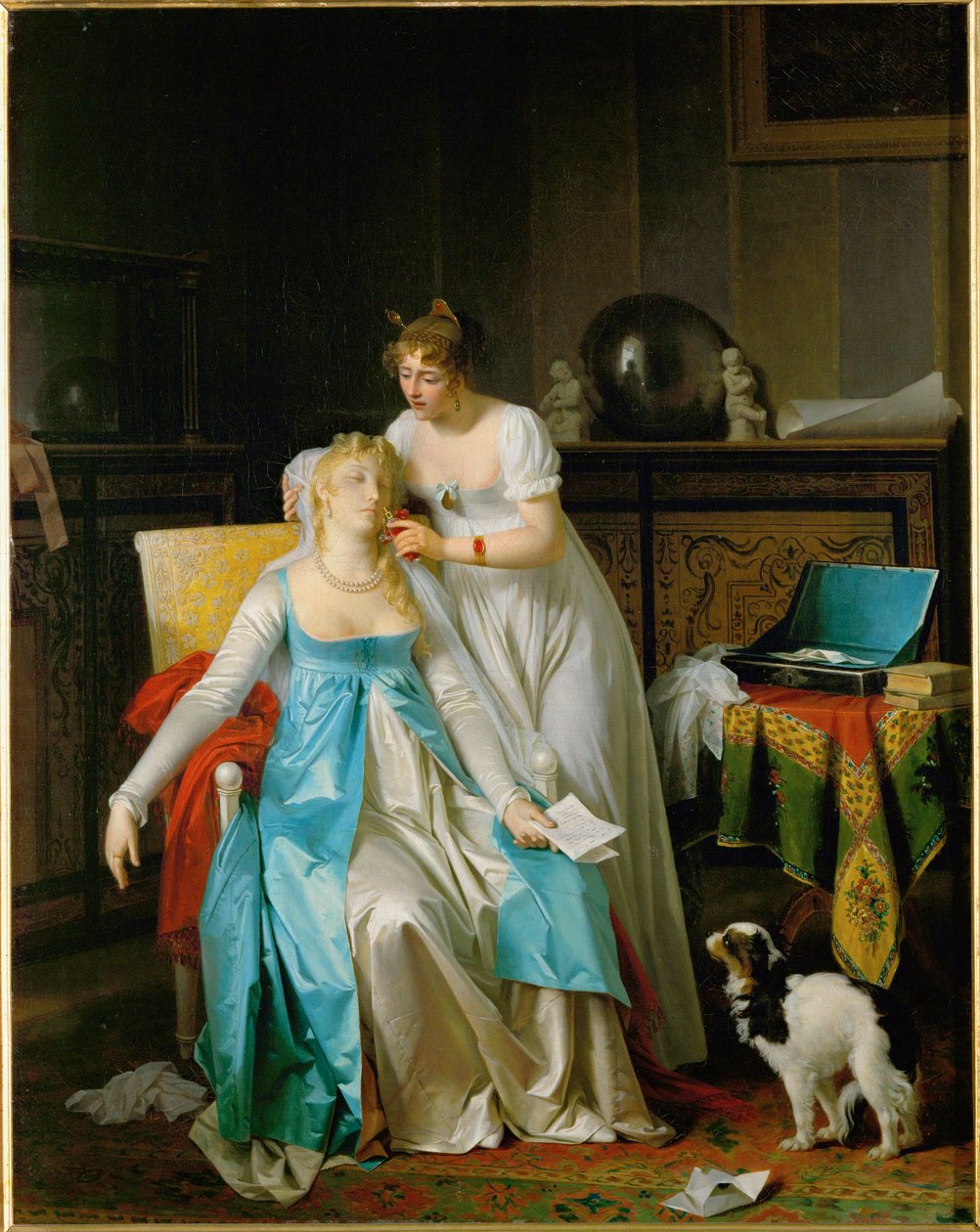 Schlechte Nachrichten. Ausgestellt im Salon von 1804 von Marguerite Gerard