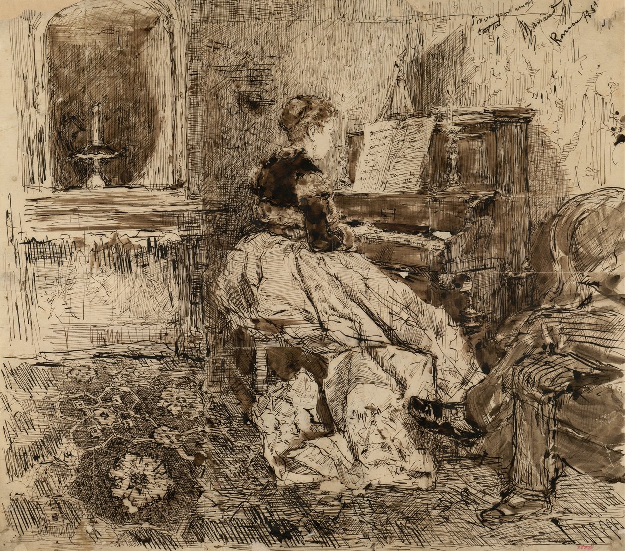 Cecilia de Madrazo spielt Klavier von Marià Fortuny