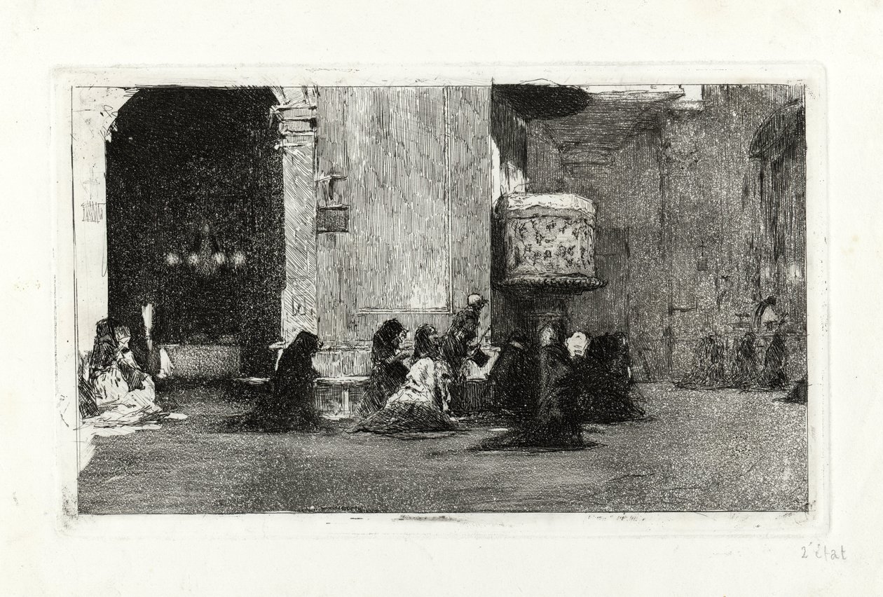 Innenraum der Kirche Sant Josep von Marià Fortuny Marsal
