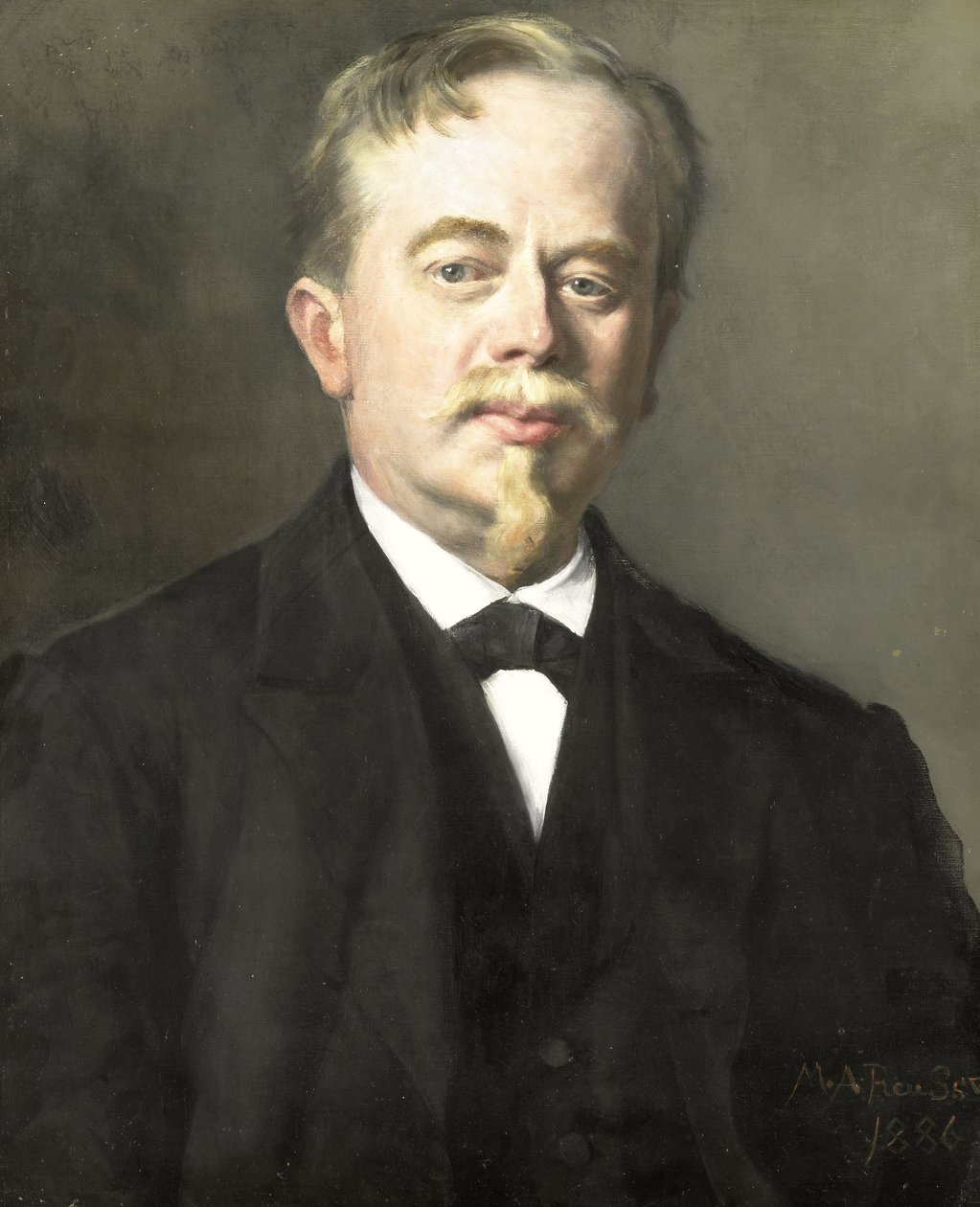 Porträt von Augustus Allebé (1838-1927) von Maria Alexandrina Reuss (prinses van Saxen Weimar Eisenbach)