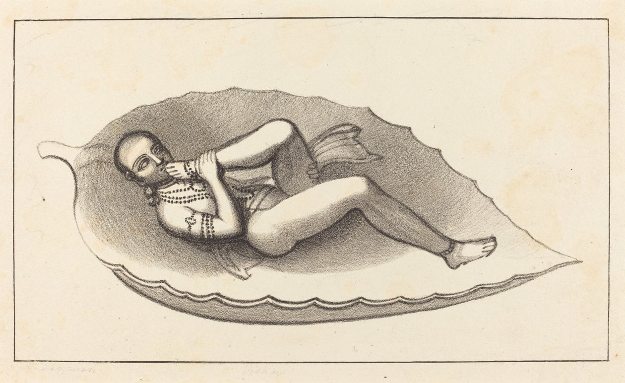 Vishnu, Schöpfer von Brahma, Symbol der Ewigkeit von Maria Denman after John Flaxman