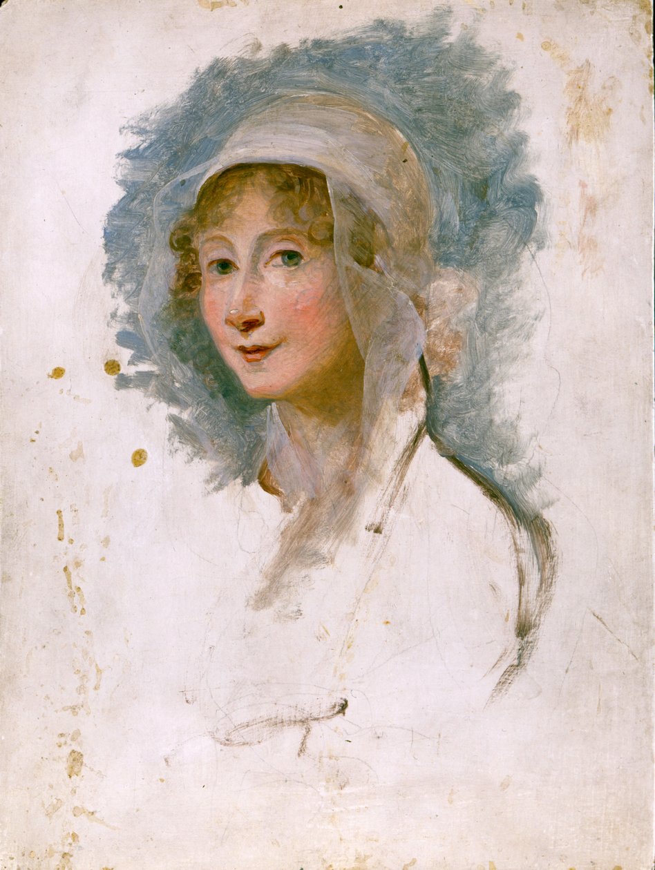 Porträt von Giulia Beccaria Manzoni (1762 - 1841), Mutter von Alessandro Manzoni. Gemälde von Maria Cosway (1760 - 1838). Bibl. di Brera, Mailand von Maria Hadfield Cosway