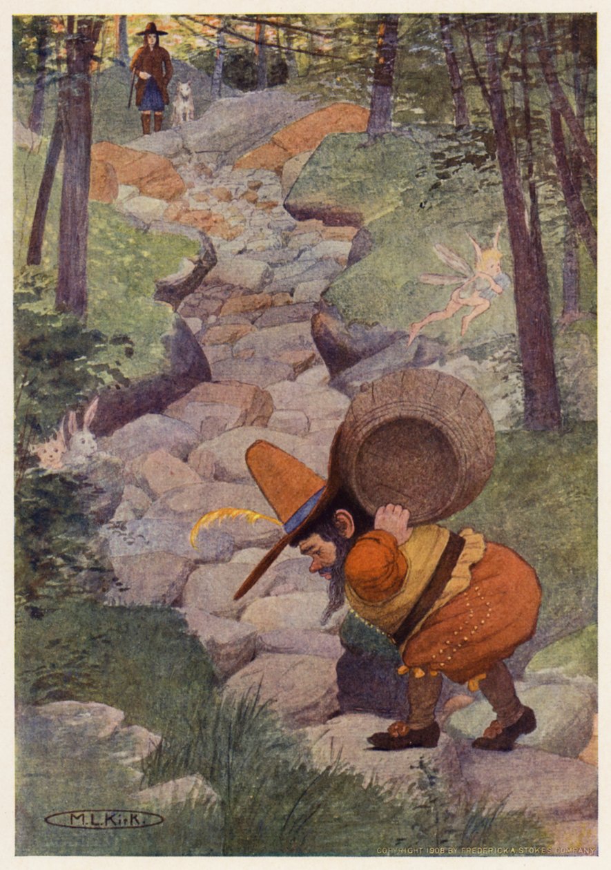 Illustration zur Geschichte von Rip Van Winkle von Maria Louise Kirk