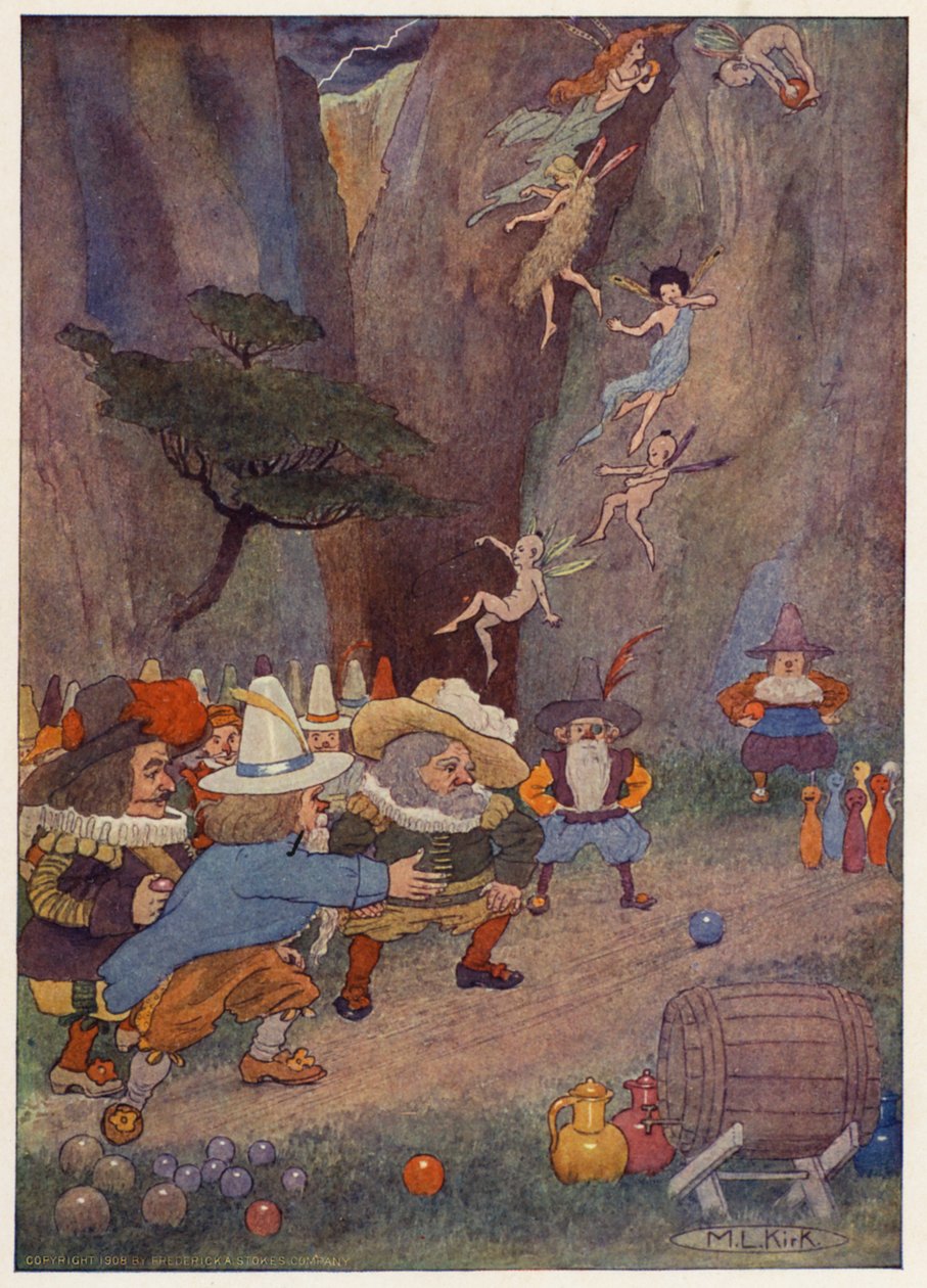 Illustration zur Geschichte von Rip Van Winkle von Maria Louise Kirk