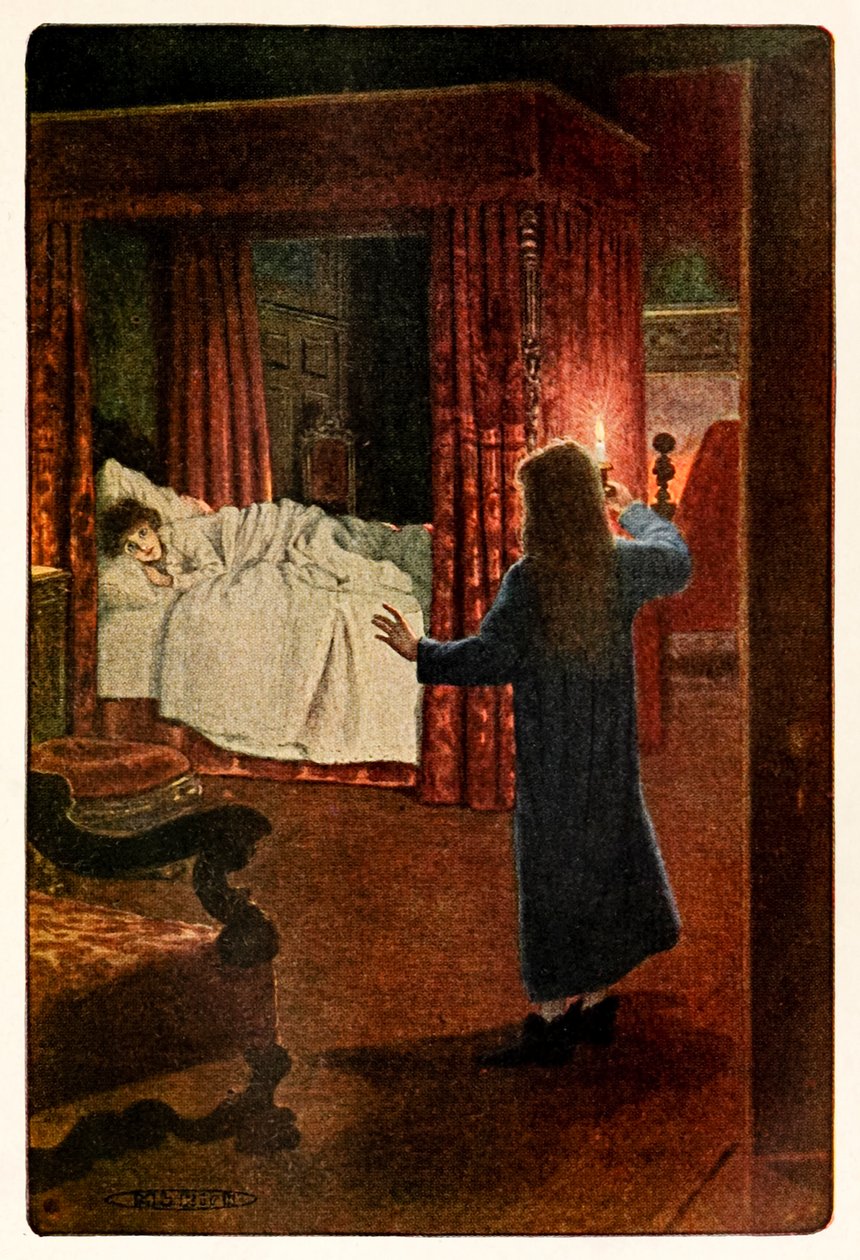 „Wer bist du? - Bist du ein Geist?“ aus The Secret Garden von Frances Hodgson Burnett (1849-1924) von Maria Louise Kirk