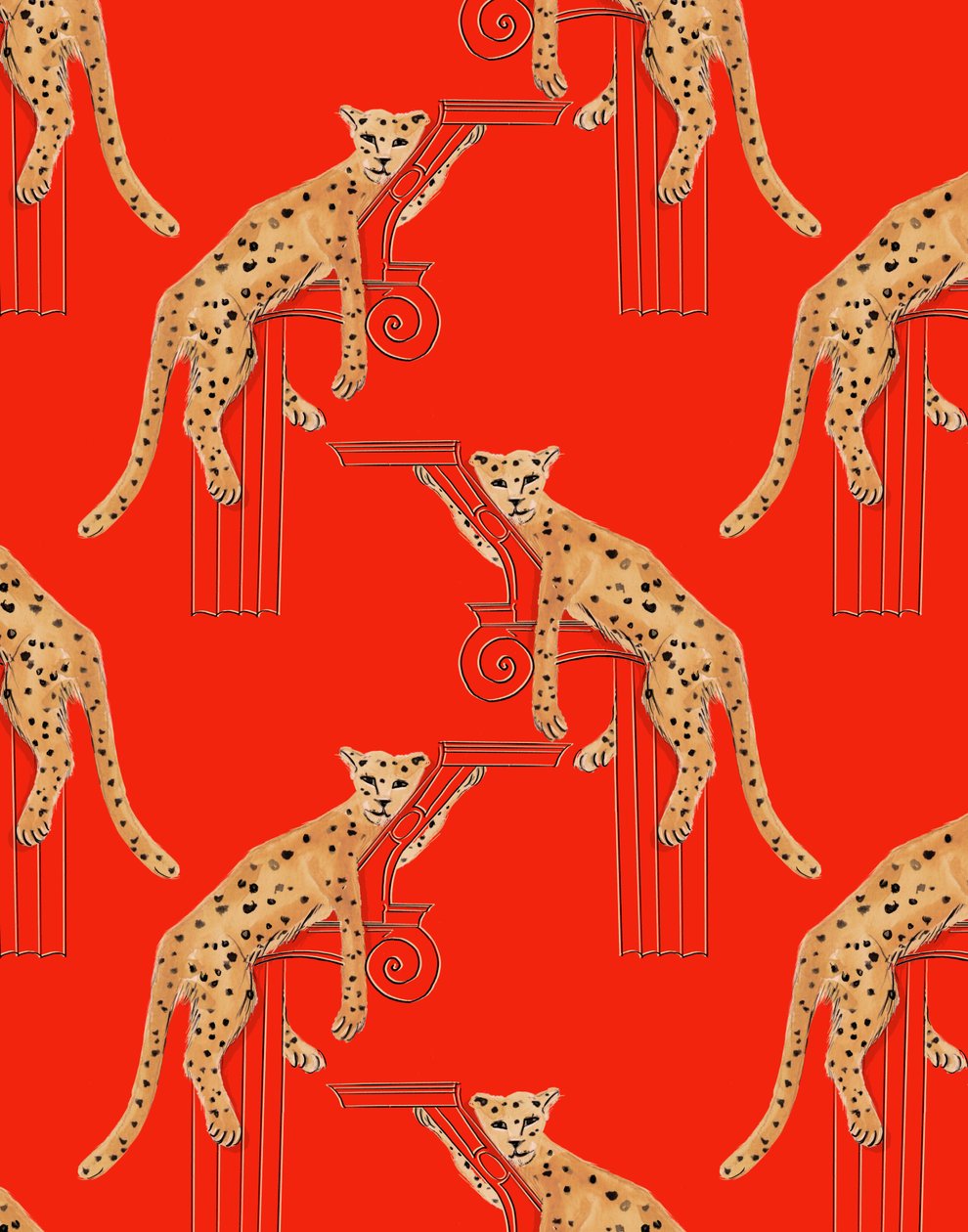 Liegende Leoparden, 2020 von Marianna Kulukundis