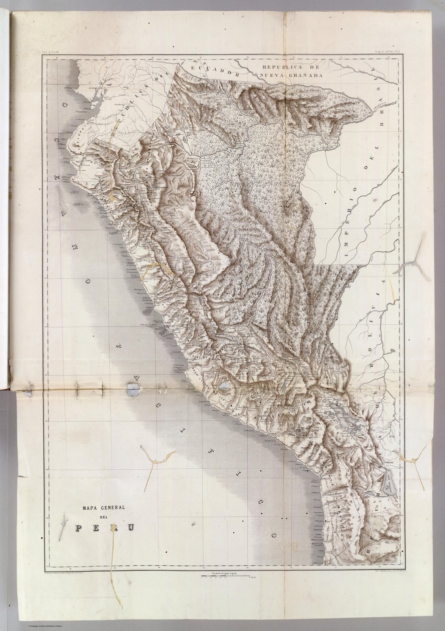 Allgemeine Karte von Peru, 1865 von Mariano Felipe Paz Soldan
