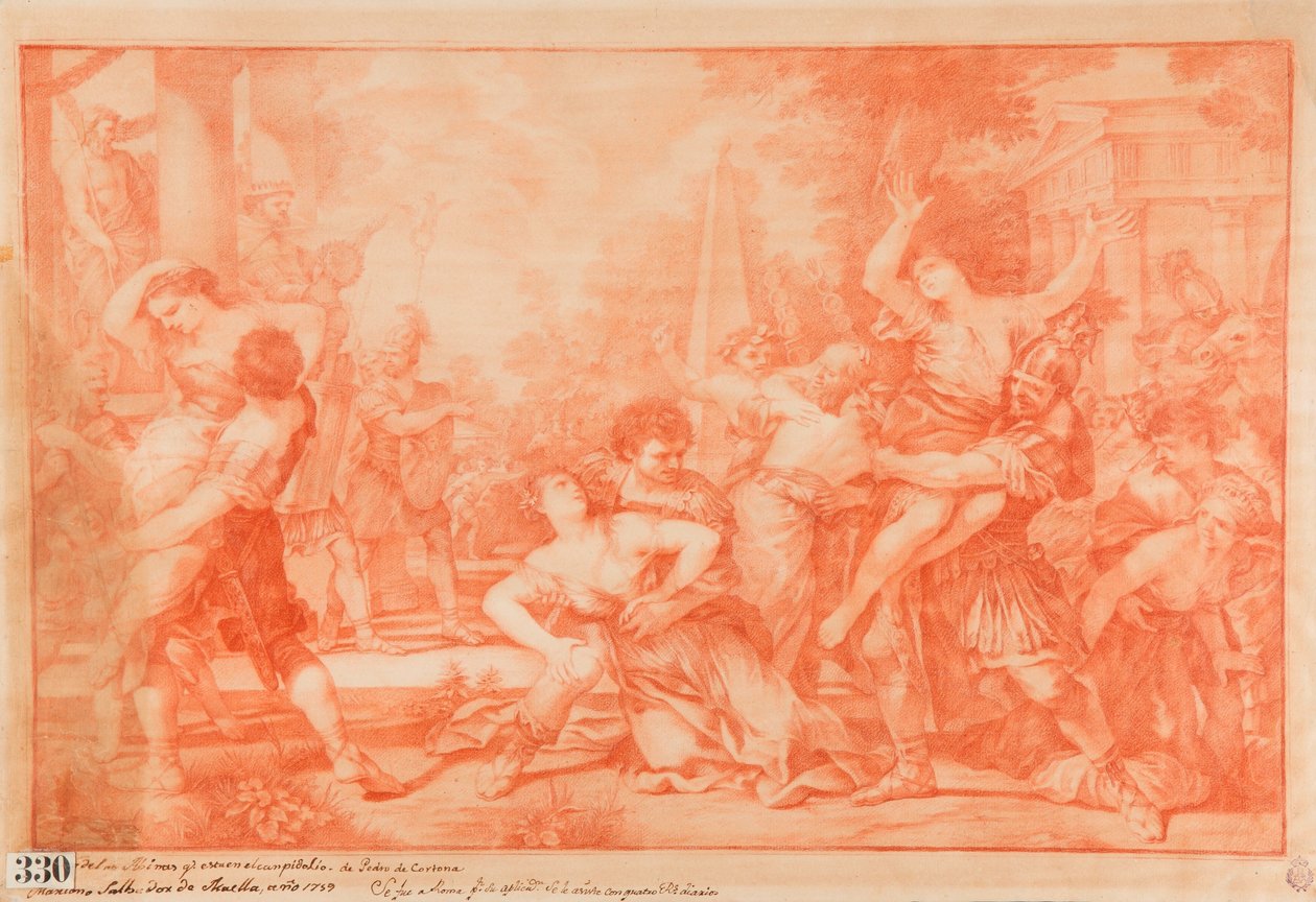 Der Raub der Sabinerinnen von Mariano Salvador Maella