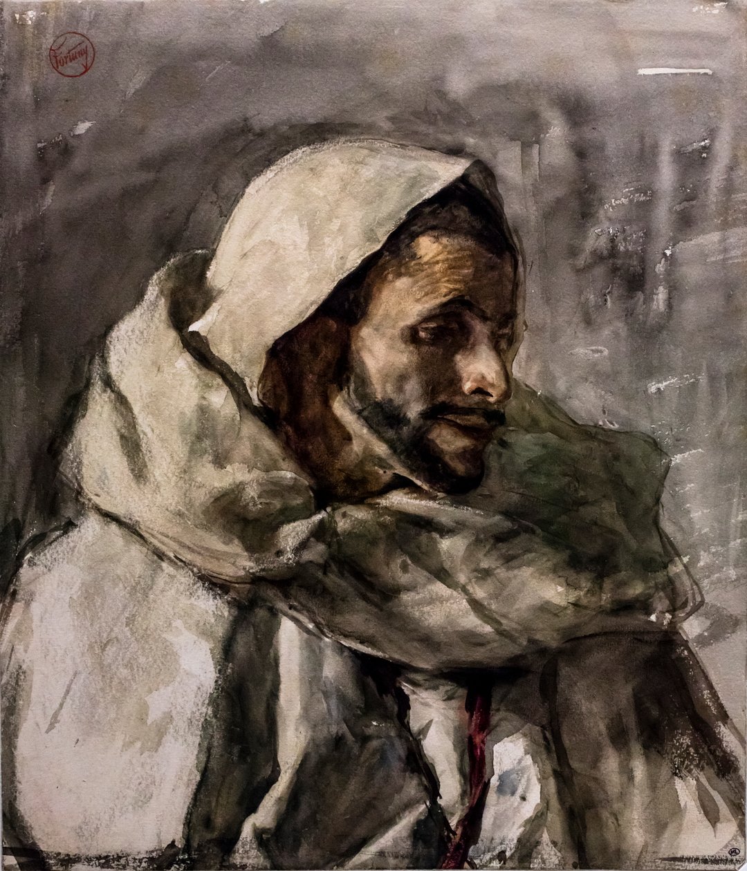 Büste eines Mannes, Dreiviertelansicht rechts, um 1870 von Mariano Fortuny