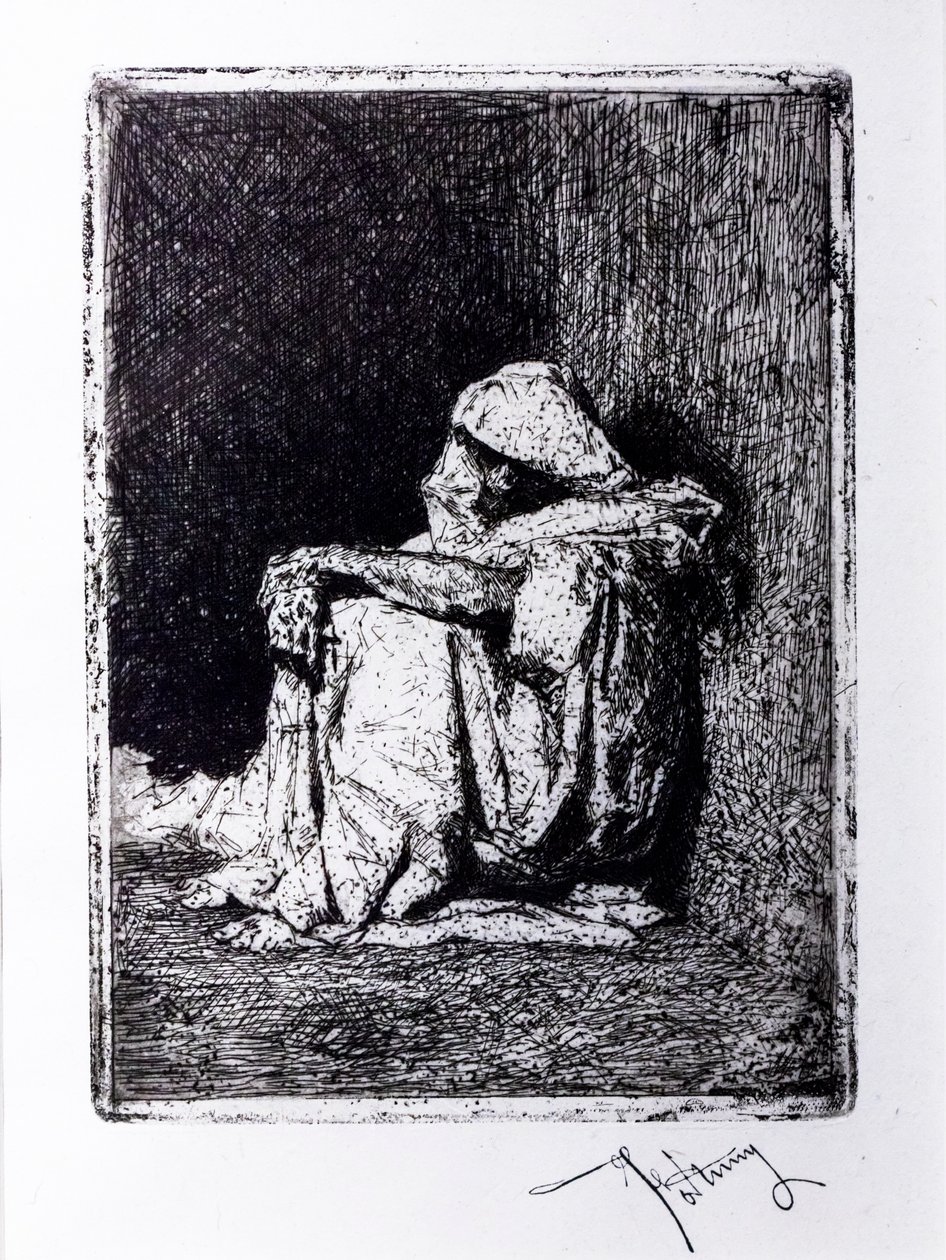 Sitzender Araber von Mariano Fortuny