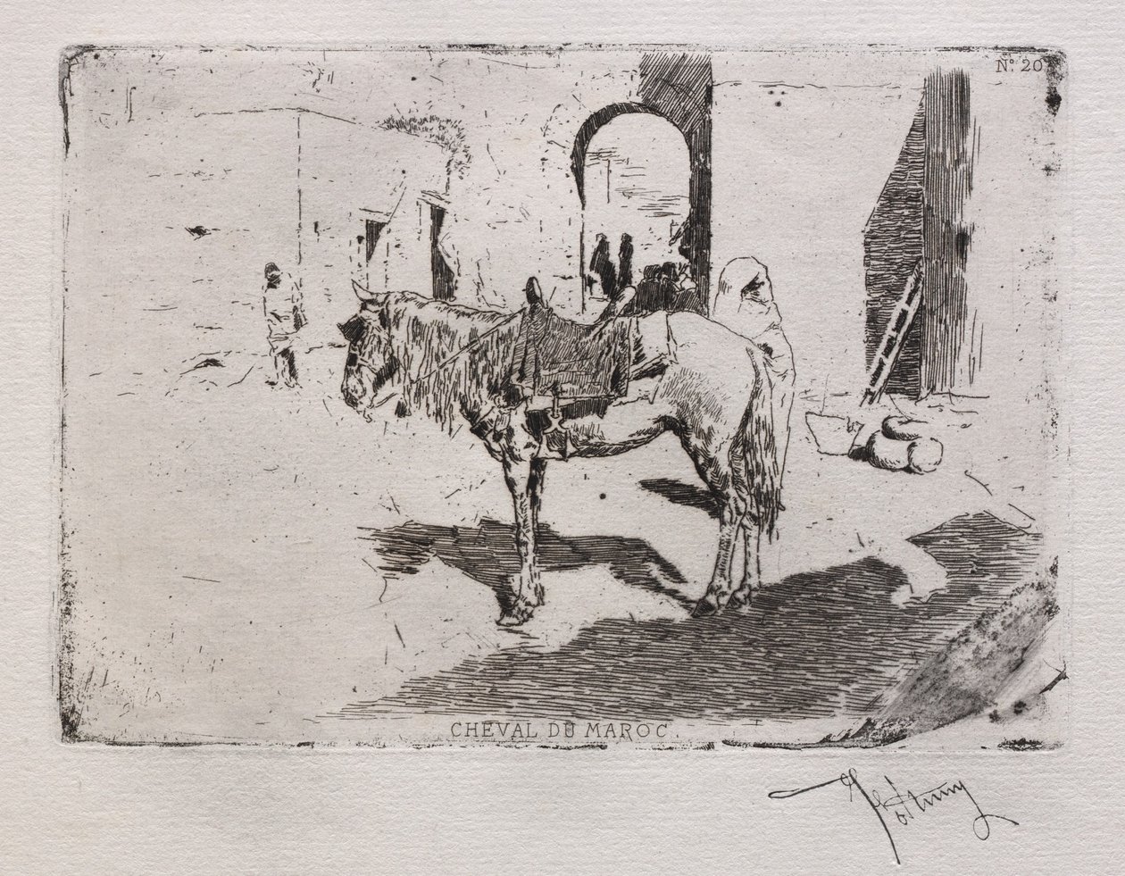 Pferd aus Marokko von Mariano Fortuny y Carbó