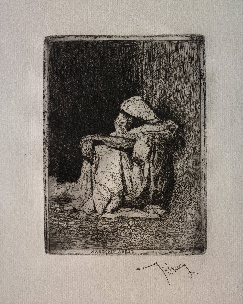 Sitzender Marokkaner von Mariano Fortuny y Carbó