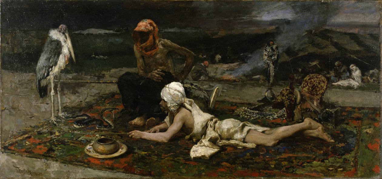 Hindu-Schlangenbeschwörer, 1869 von Mariano José María Bernardo Fortuny y Carbó