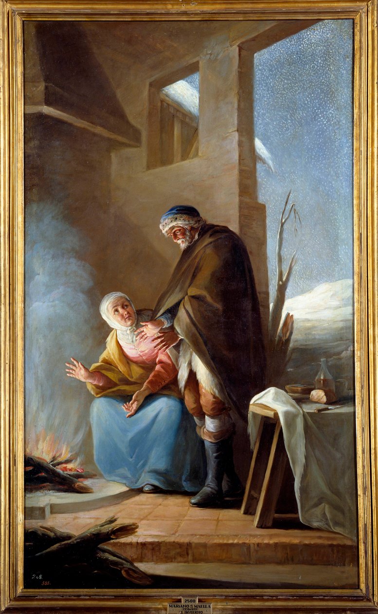 Winter. Gemälde von Mariano Maella von Mariano Salvador de Maella