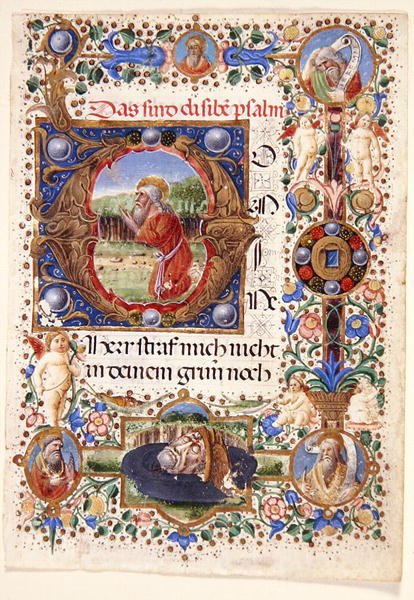 Ms. 11-2001: Einzelblatt aus einem Florentiner Stundenbuch, spätes 15. Jahrhundert von Mariano de Buono di Jacopo