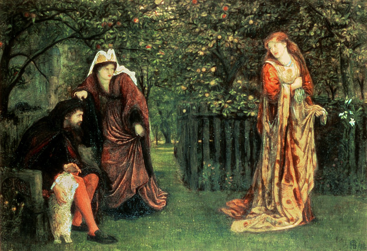 Sir Tristram und La Belle Iseult von Marie Spartali Stillman