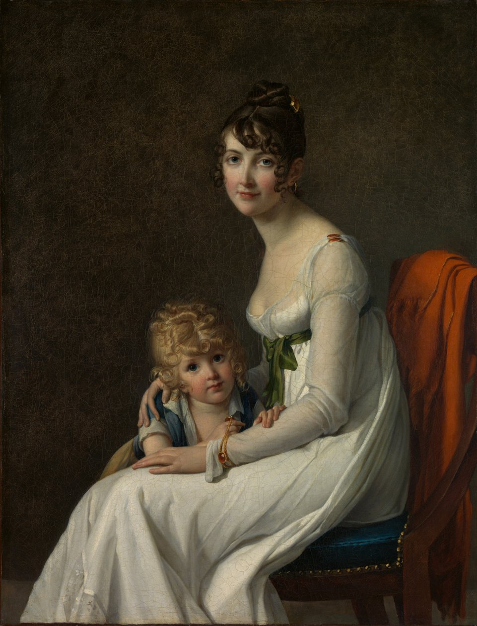 Madame Philippe Panon Desbassayns de Richemont und ihr Sohn, Eugène 1800-1859, 1802 von Marie Guilhelmine Benoist