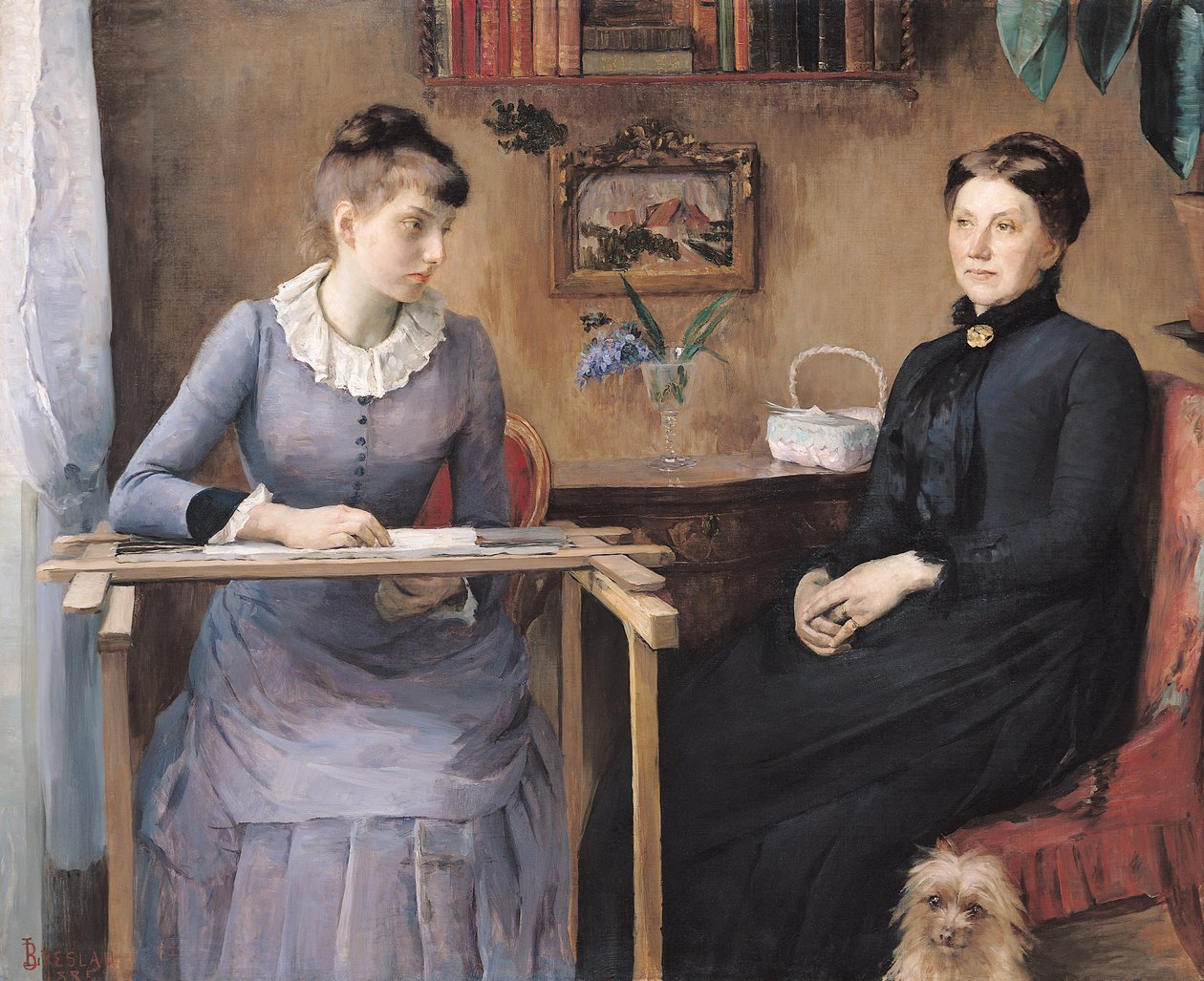 Zuhause oder Intimität, 1885 von Marie Louise Catherine Breslau