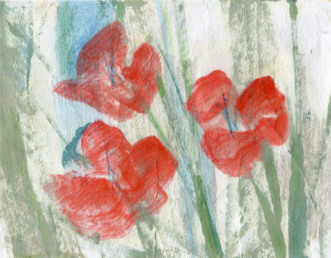 Rote Blumen, 2020 von Marina Falco