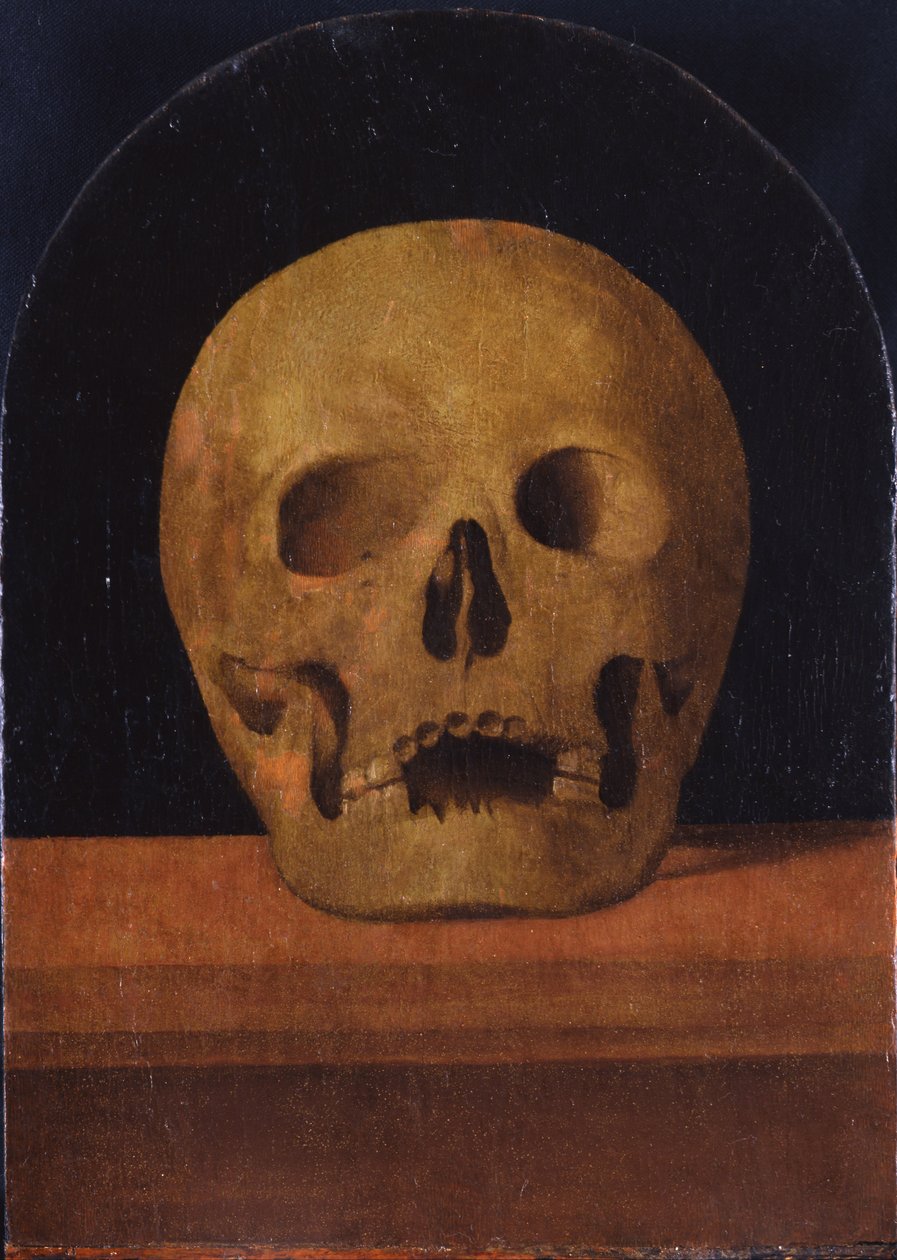 Memento mori. Die Rückseite des Triptychons, 1500 von Mariotto Albertinelli