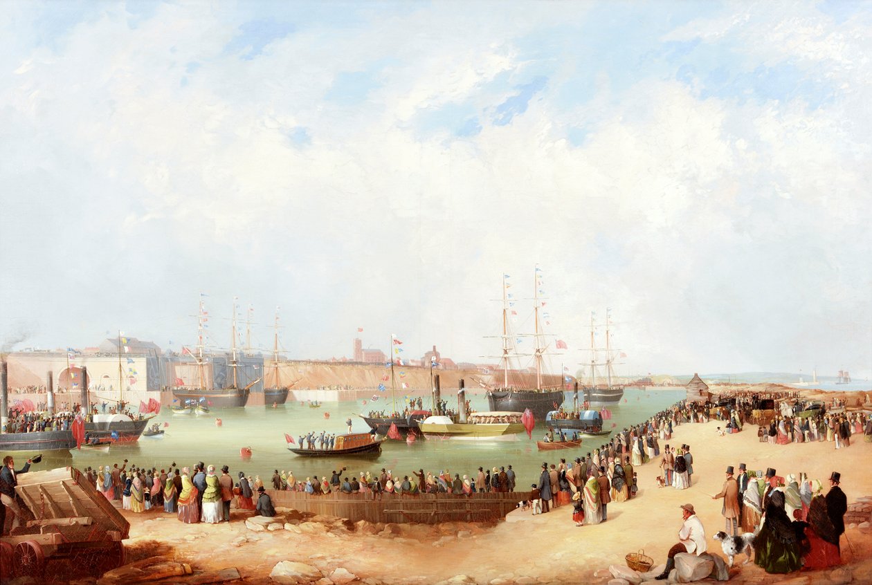 Eröffnung der Sunderland South Docks, 1850 von Mark Thompson