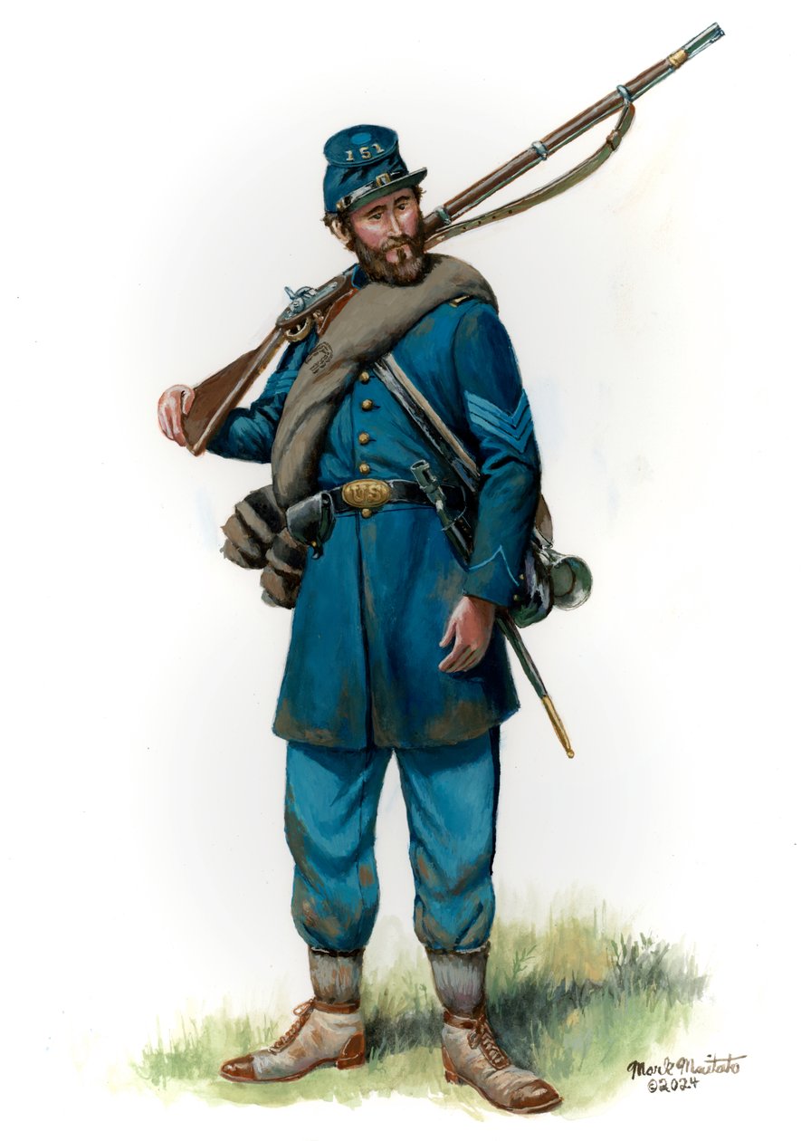 151. Pennsylvania Infanterie Sergeant 1863, 2024 von Mark Maritato