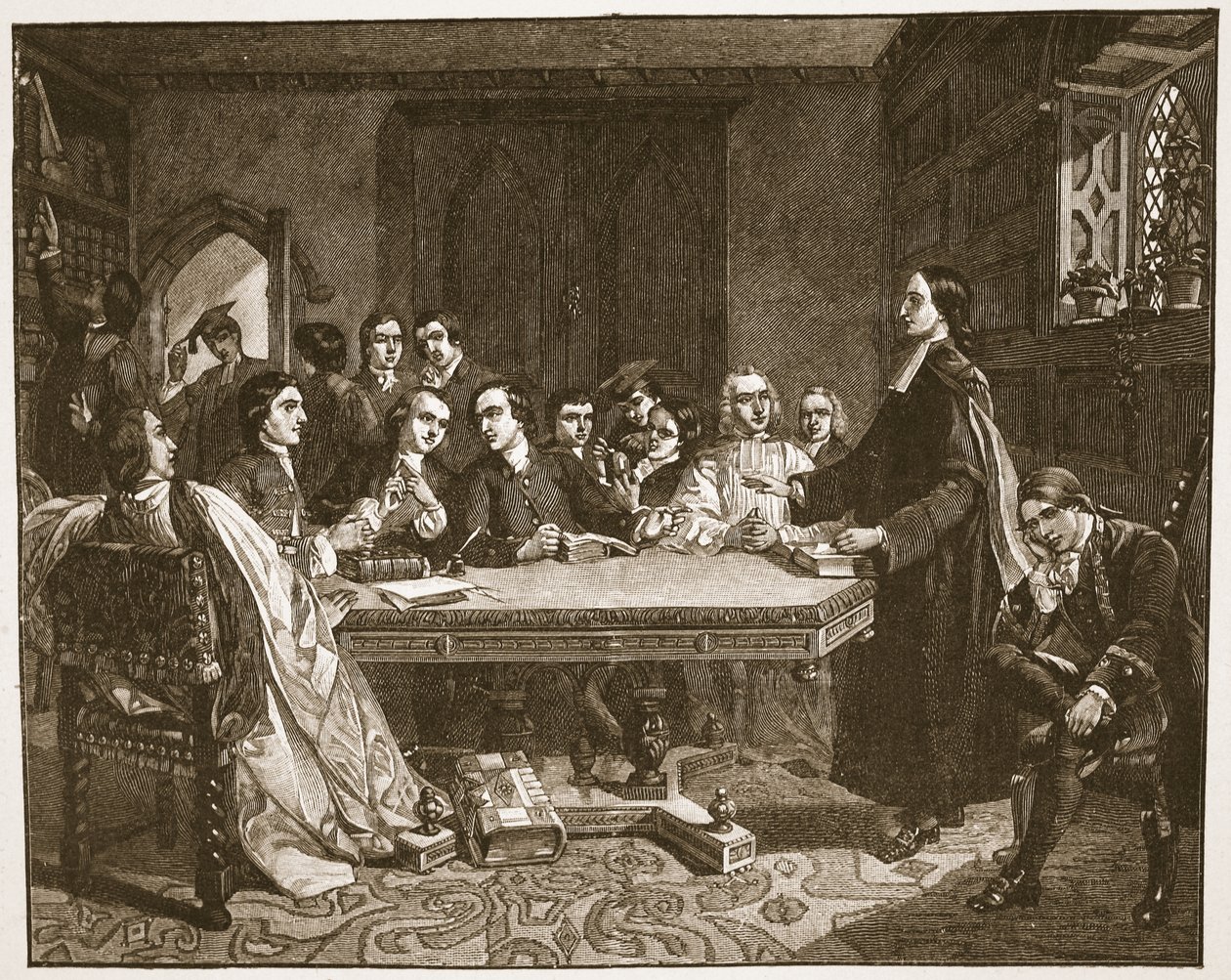 John Wesley und seine Freunde in Oxford, Illustration aus 