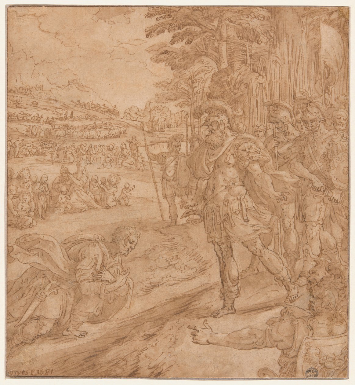 Die Versöhnung von Jakob und Esau von Marten de Vos