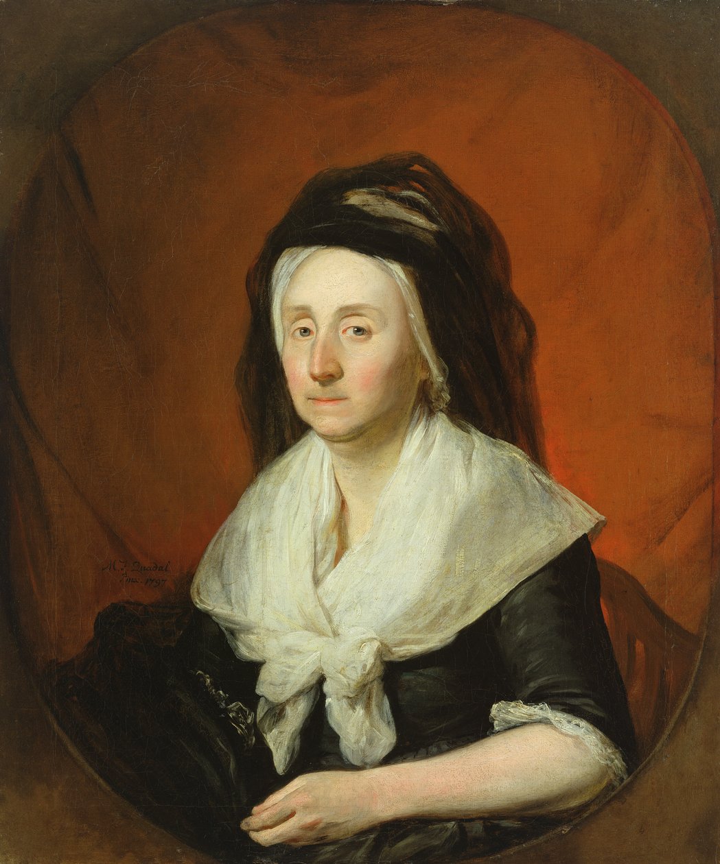 Porträt von Mrs. Wolters, 1797 von Martin Ferdinand Quadal