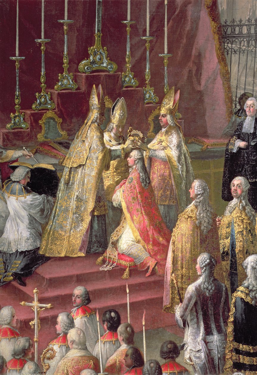 Die Krönung von Joseph II. (1741-90) zum Kaiser von Deutschland im Frankfurter Dom, 1764 (Detail) von Martin II Mytens or Meytens