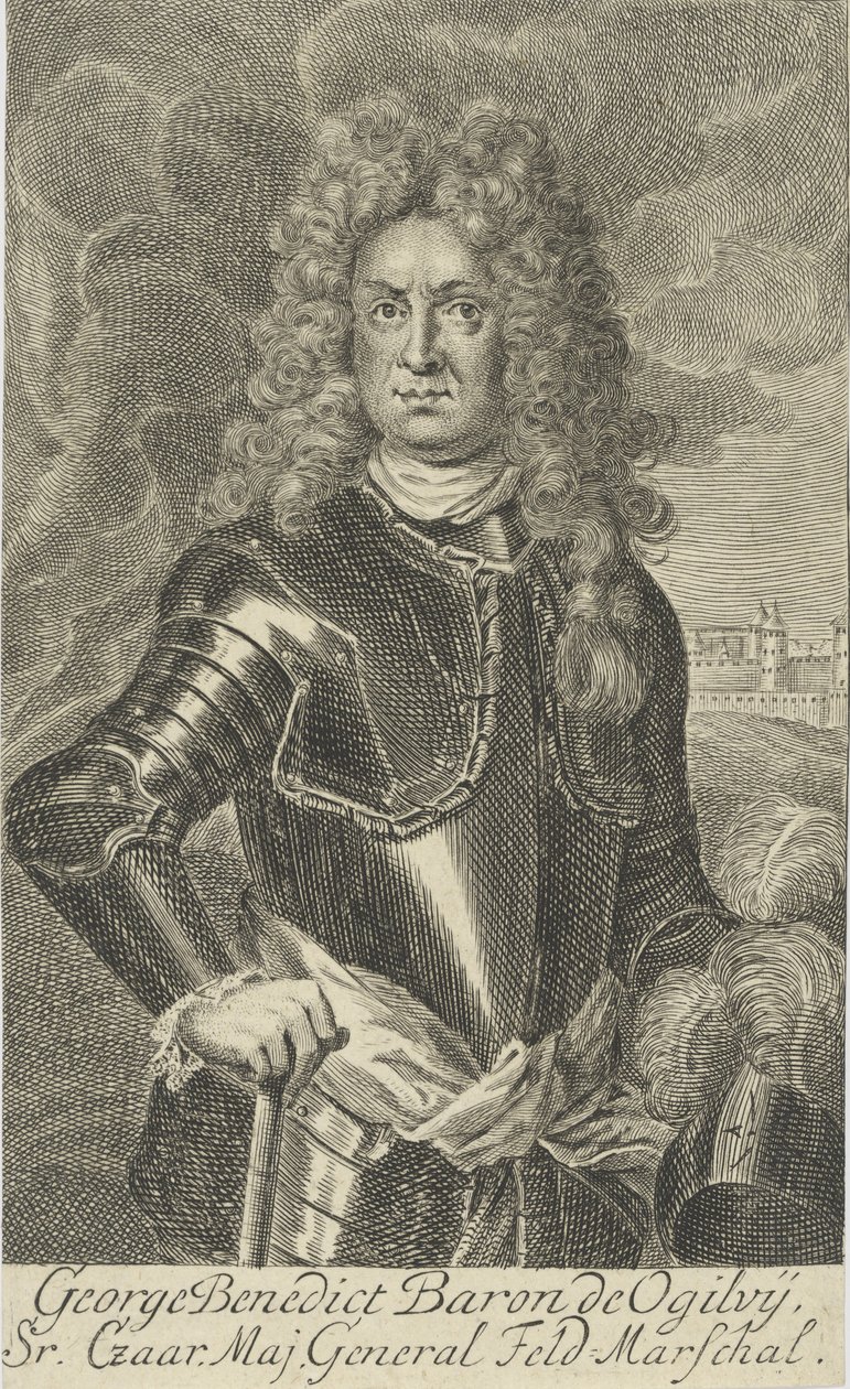 Georg Benedikt Freiherr von Ogilvy, Baron Ogilvy de Muirtown 1651-1710, 1705 von Martin Bernigeroth