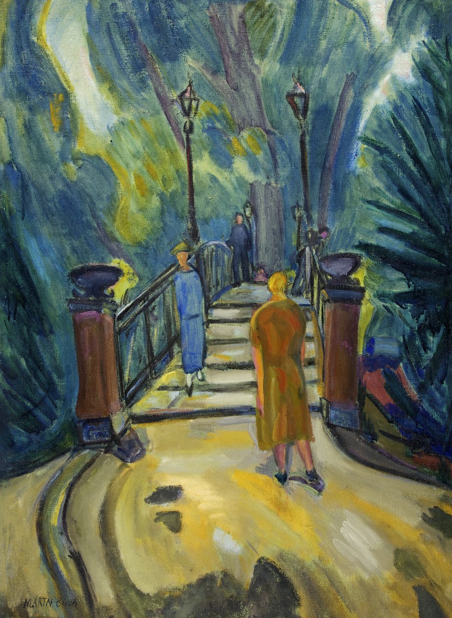 Brücke im Tiergarten, Berlin von Martin Bloch