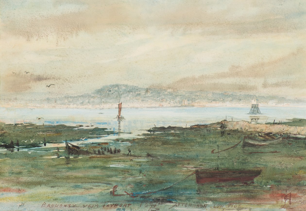 Nachmittag bei Ebbe: Broughty von Tayport von Martin  Anderson