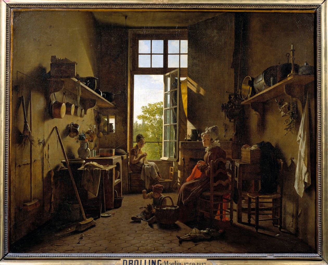 Innenansicht einer Küche (Gemälde von Martin Drolling, 1815) von Martin Drölling