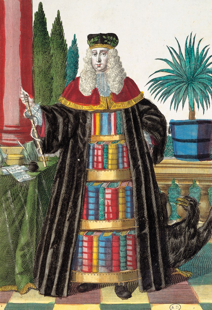 Doktor, Gravur aus Assemblage des nouveau manouvries habilles von Martin Engelbrecht (1684-1756), Deutschland von Martin Engelbrecht